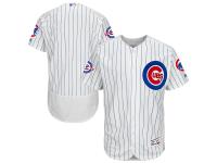 Chicago Cubs Majestic Wringley 100 Years Commemorative Patch Flexbase Authentic Collection Jersey - White Royal
