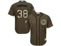 Cubs #38 Carlos Zambrano Green Salute to Service Stitched Baseball Jersey