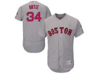 David Ortiz Boston Red Sox Majestic Flexbase Authentic Collection Player Jersey - Gray