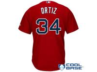 David Ortiz Boston Red Sox Majestic Official Cool Base Authentic Collection Player Jersey - Red