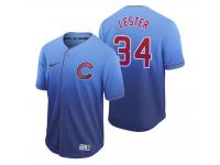 Men Chicago Cubs Jon Lester Royal Fade Nike Jersey