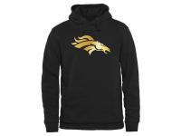Men Denver Broncos Pro Line Black Gold Collection Pullover Hoodie