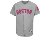 Men's Boston Red Sox Majestic Gray Road 2016 Mother's Day Flex Base Team Jersey