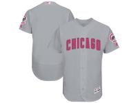 Men's Chicago Cubs Majestic Gray Mother's Day Flex Base Team Jersey