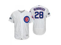 Men's Cubs 2018 Postseason White Kyle Hendricks Flex Base Home Jersey