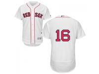 MLB Boston Red Sox #16 Deven Marrero Men White Authentic Flexbase Collection Jersey