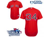 Red David Ortiz Men #34 Majestic MLB Boston Red Sox 2013 World Series Cool Base Alternate Jersey