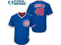 Royal Blue Jake Arrieta Men #49 Majestic MLB Chicago Cubs Cooperstown Jersey