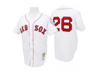 White 1987 Throwback Wade Boggs Men #26 Mitchell And Ness MLB Boston Red Sox Jersey