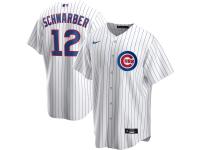 Youth Chicago Cubs Kyle Schwarber Nike White Home 2020 Player Jersey