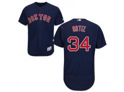 Boston Red Sox #34 David Ortiz Navy Blue Flexbase Authentic Collection Stitched Baseball Jersey
