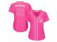 Women Majestic Chicago Cubs #66 Munenori Kawasaki Pink Fashion MLB Jersey